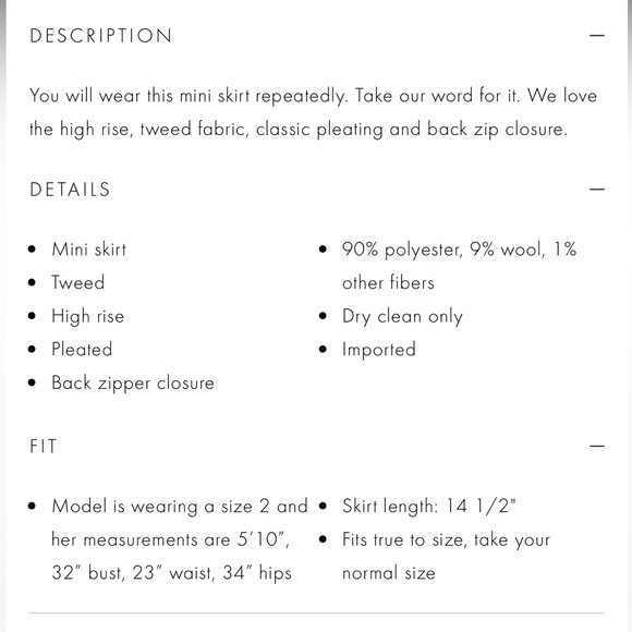 NWT Alice + Olivia Cream and Black Tweed Skirt Size 10 - Picture 11 of 11